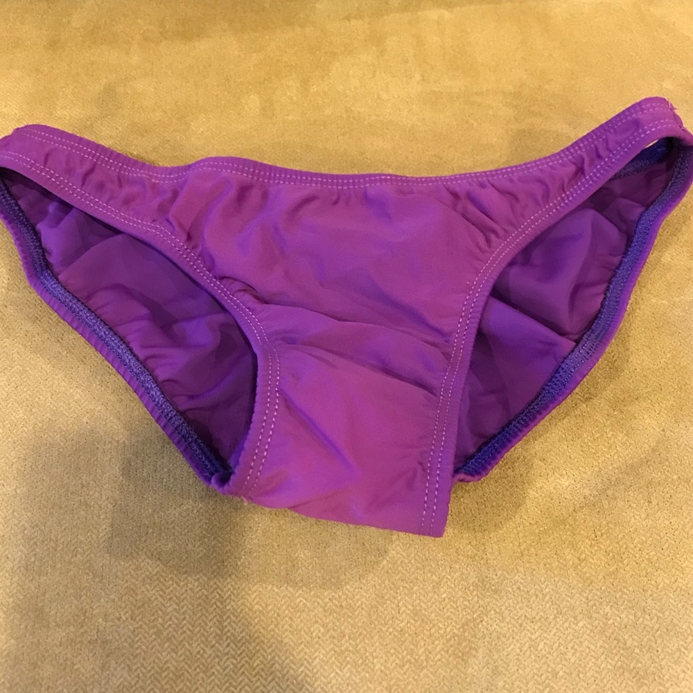 Size small purple scrunch bikini bottom
